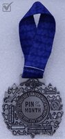 Stitch - Pin of the Month Collectors - Pin Trading 25th Anniversary Medals - August 2025  - Flipper