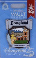 DLR - Tinker Bell at the Main Entrance - 1955 Opening Day Attraction Posters - Series 2 - Disneyland 70th Anniversary