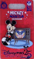 Mickey Leaning on a Lenticular TV - Mickey Mouse Club 70th Anniversary Series