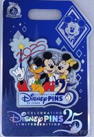 WDW - Mickey, Minnie, Pluto - Welcome Gift - Celebrating 25 Years of Disney Pins 2025