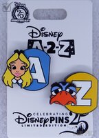 WDW - Alice and Zazu - A-Z Alphabet Countdown Series - Goodbye Gift - Celebrating 25 Years of Disney Pins 2025