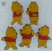 Japan - Dancing Pooh Set - Mini Pin - JDS