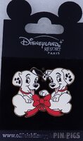 DLP - Two Dalmatians Puppies with a bone - 101 Dalmatians