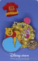 Japan - Pooh and Piglet - Balloons - Winnie the Pooh - 80th Anniversary - JDS