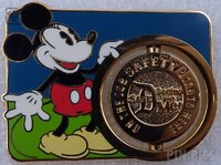 DLR - Mickey Safe D Spinner - Cast Exclusive - Pin of the Month - June 2006