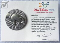WDW - EPCOT - 2000 - Celebrate The Future Hand In Hand - Cast Exclusive