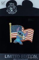 DS - Stitch and Ducklings - Old Glory Disney American Flag
