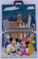 HKDL - Mickey, Minnie, Pluto, Donald - Suitcase - Hong Kong City Series - Hinged
