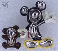 JDS - Mickey Mouse & Mocha Bear - Teddy Bear - Jumbo Framed - Brooch