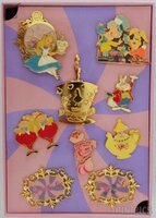 Japan - Alice in Wonderland - 70th Anniversary 9 Pin Set