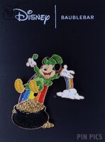Baublebar - Mickey - Sliding Down Rainbow Into Pot of Gold - St. Patrick's Day