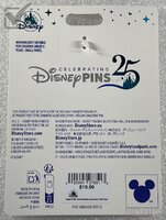 Lanyard Medallion - Celebrating 25 Years of Disney Pins