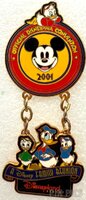 Disneyana - Donald and Nephews - 2001 Convention - Dangle