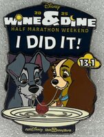 WDW – Lady and the Tramp - I Did It - 13.1 Miles - Wine and Dine Half Marathon Weekend 2025 - Slider - runDisney