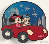 Loungefly - Mickey and Minnie in a Red Car - Day and Night Lenticular - Moving Wheels - Jumbo - Macy's
