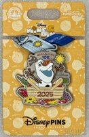 WDW – Olaf – Replica MEdal - 10K - Wine and Dine Half Marathon Weekend 2025 - Spinner - runDisney