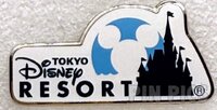 Japan - Tokyo Disney - White Mickey Head - Blue Castle - Logo - TDR