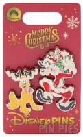 Santa Goofy and Pluto Reindeer Set - Merry Christmas 2025