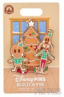 Donald and Goofy with Gingerbread Tree Build-a-Pin Set - Merry Christmas 2025 - Free-D
