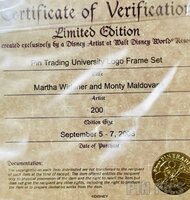 WDW - Pin Trading University Logo Framed Set - Disney's Pin Celebration 2008