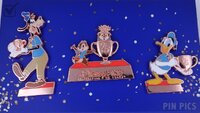 DIS - Goofy, Donald, Chip, Dale - Celebrating 25 Years of Disney Pins Quarterly Series - Boxed Set