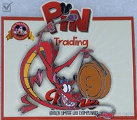 DLP - Mushu with Drum - Pin Trading Time - Mulan - Jumbo