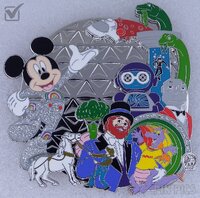 WDW - 1980s EPCOT Pavilions Revisited - Maria Stuckey Disney Artist Collection - Jumbo