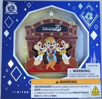 WDW - Chip, Dale, Clarice - Join Us for a Celebration! Series - Celebrating 25 Years of Disney Pins 2025 - Light-up Jumbo
