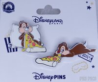 DLP - Chip and Dale Set - Eating Pizza - Pajamas Party Series