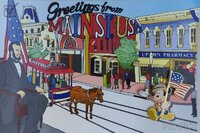 DLR - Mickey Carrying Flag - Completer - Mickey's All American Pin Quest - 2003 Festival - 48th Anniversary