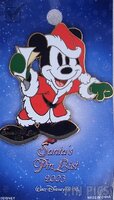 WDW - Mickey Mouse - Santas Pin List 2003