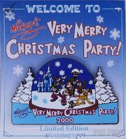 WDW - Fab 5, Chip and Dale - Very Merry Christmas Party 2000 - Snow Globe