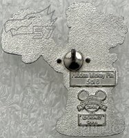 DLR - Mad Hatter - Rising From Rook Chess Piece Holding Trademark Hat - Alice in Wonderland Chess - Hidden Mickey 2008