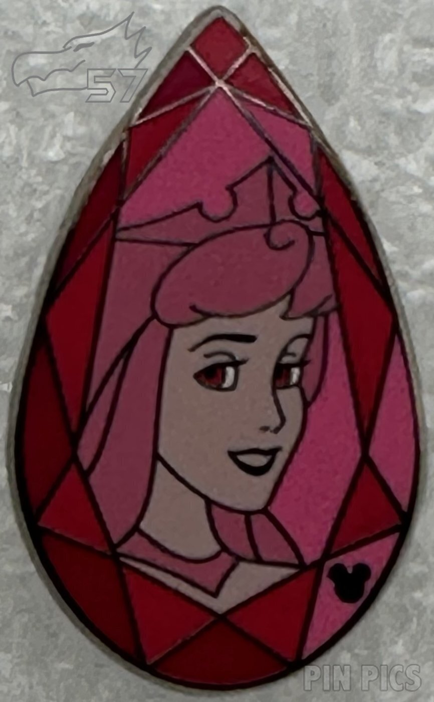 PP61204 - DLR - Aurora - Princess Gems - Hidden Mickey 2008 - PinPics