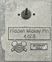 DLR - Dale - Paris - Postcard - Hidden Mickey 2008