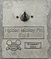 DLR - Chip and Dale - World Traveler - Postcard - Hidden Mickey 2008