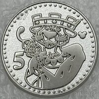 DLR - Prince John and Sir Hiss - 5 Cents - Robin Hood Coin - Hidden Mickey 2009