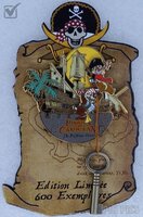 DLP - Chip and Dale on pirate ship - Pin'Hunt Event - Pirates of the Caribbean