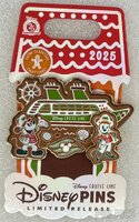 DCL - Captain Mickey and Minnie at Cruise Ship - Disney Resorts Gingerbread Display 2025 Series - Scented - Free-D
