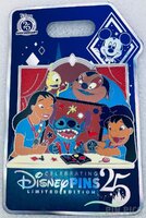 WDW - Stitch and Friends - Pin Trading Carnival Series - Celebrating 25 Years of Disney Pins 2025 - Jumbo