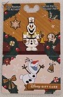 Olaf - Christmas Nutcracker - 2025 Disney Holiday Gift Card - GWP