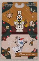 Olaf - Christmas Nutcracker - 2025 Disney Holiday Gift Card - GWP