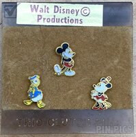 Classic Mickey Mouse with Tail - Trio Clutch Set - White Face and Shoes - Mini