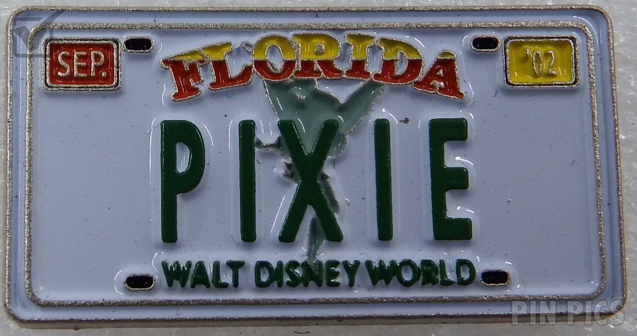 PP15956 - WDW - Pixie - Florida License Plates Set - Cast Lanyard