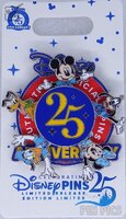 Fab Five - Pin Trading 25th Anniversary - Grand Finale Spinner
