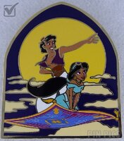 Aladdin and Jasmine - A Whole New World - Jes Willis Disney Artist Collection