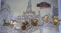 DLP- Big Thunder Mountain Railroad locomotive Set - Pin trading event - Big thunder mountain event