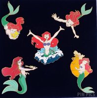 Little Mermaid Wooden Boxed Pin Set