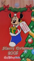 WDW - Merry Christmas 2005 - Pin Pursuit - Minnie Mouse Stocking