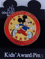 WDW - Mickey Mouse - Good Sport Award - It's how you play the game - Kids Awards